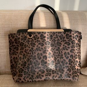Carpisa animal print tote made in Italy